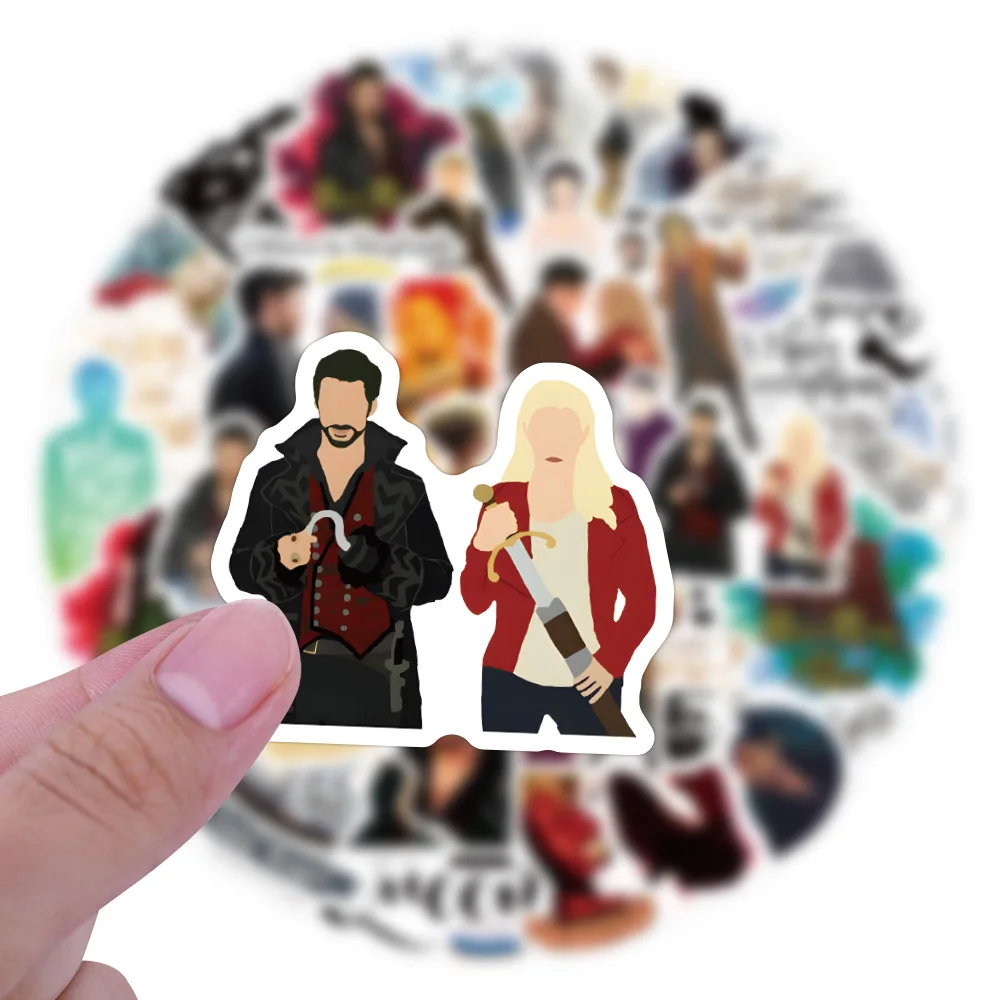 10/60pcs Once Upon A Time Band Stickers Graffiti Toy Kids DIY Decoration Skateboard Notebook Laptop Phone Album Decal Fans Gifts