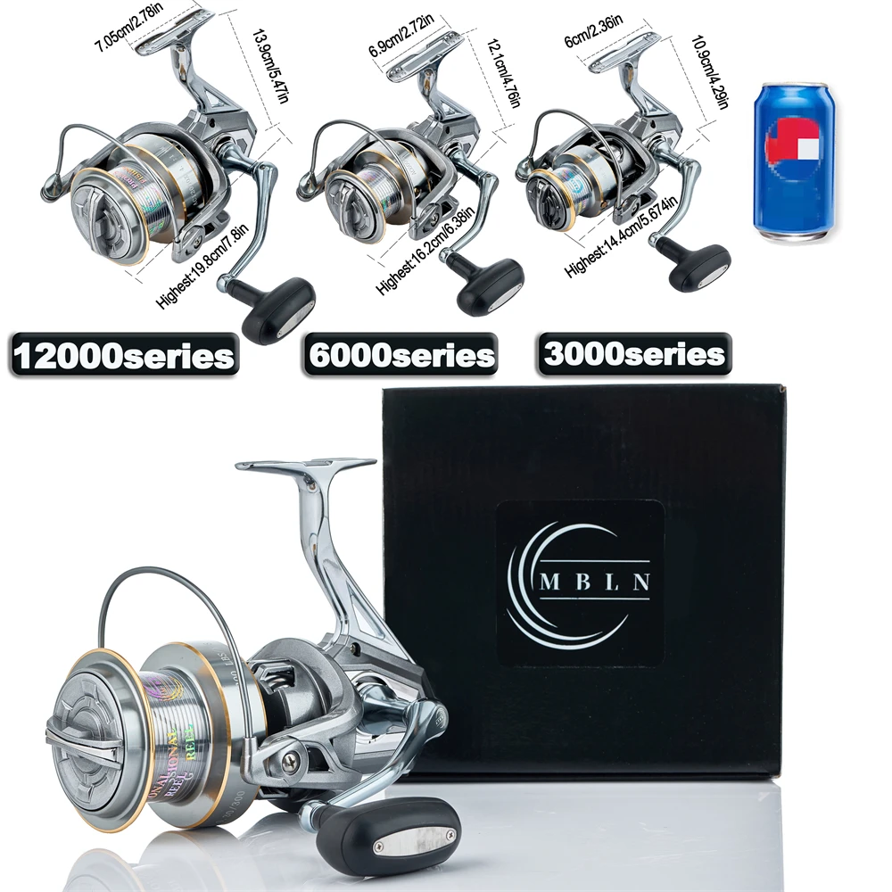 MBLN Brand,90% Full Metal,25kg/55lb,spinning Fishing Reel,Alloy Foot,Alloy Handle,Alloy Foot,Alloy Gear,Smooth and Durable