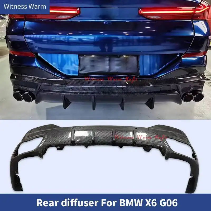 

Для Bmw X6 G06 диффузор задняя губа защита бампера спойлер 2019-2021 комплект кузова