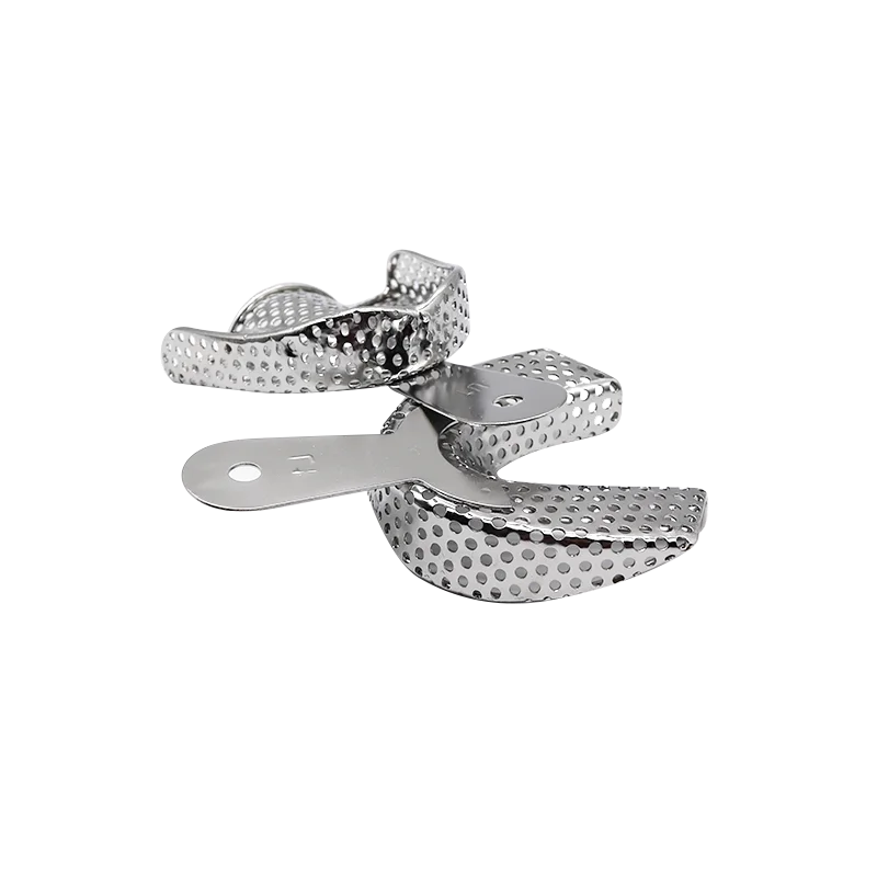 High Quality Stainless Steel Dental Impression Trays Set of 6 Upper and Lower Arch Impression Trays for Precise Dental Molding