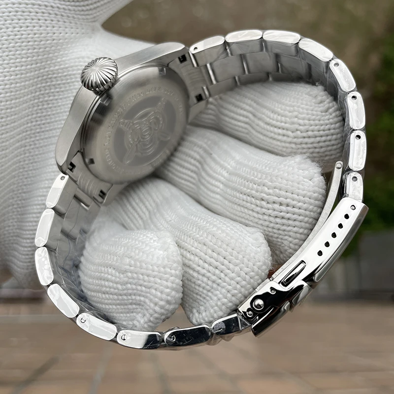 STEELDIVE Orologio GMT da uomo 39MM Orologio da polso meccanico automatico militare Diver 20Bar Zaffiro impermeabile NH34 Data