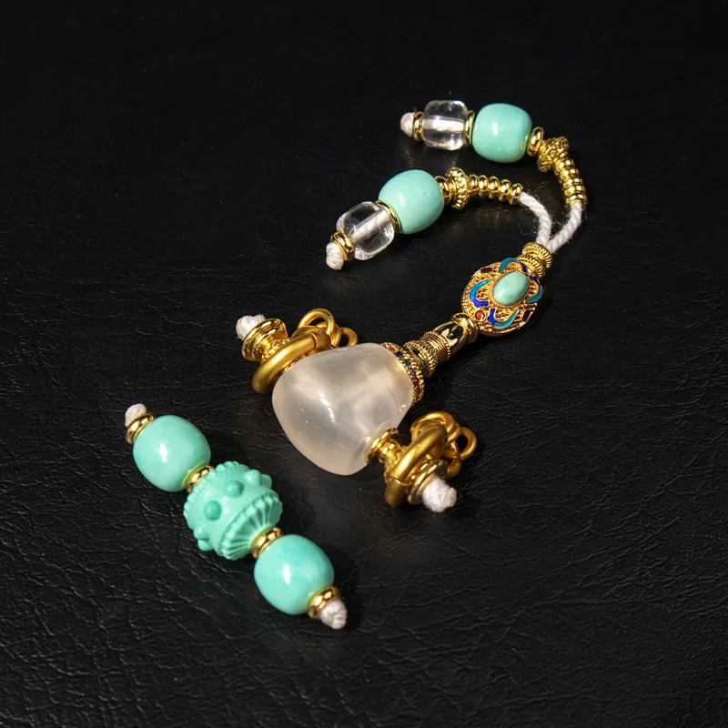 Natural Clear Quartz Three Way Connector with Magnesite Kit for DIY Bead Weaving Buddhist Mala Disciple Beads Fine Craft Ultra view 2