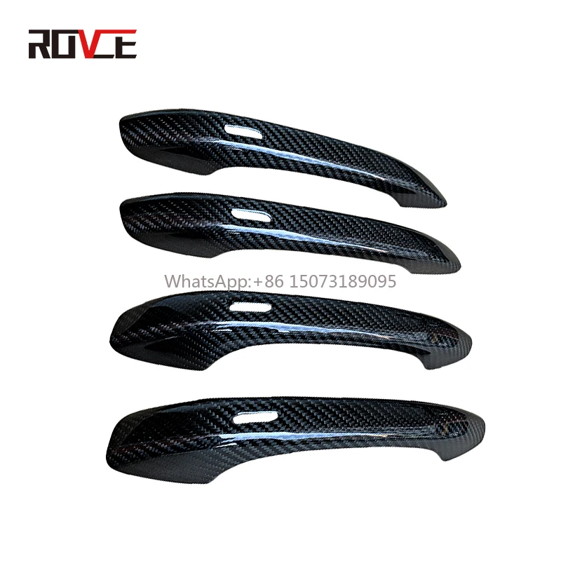 

Накладка на наружную дверную ручку из углеродного волокна для Porsche Cayenne 2018-2020, аксессуары для внешней отделки