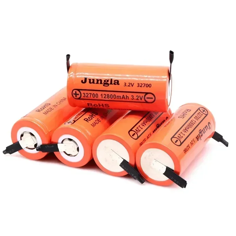 2024high capacity 3.2V 32700 12800mAh LiFePO4 Battery 12.8Ah 50A Continuous Discharge Maximum High power battery+Nickel sheets