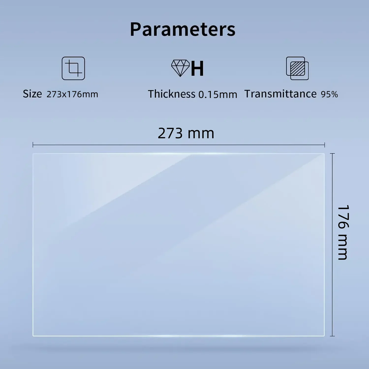 5 SZTUK Folia FEP 273x176x0.15mm do drukarek 3D LCD Saturn 2/8K Saturn 3/Ultra/4/4 Ultra, części i akcesoria do drukarek 3D z żywicą. — zdjęcie produktu 6