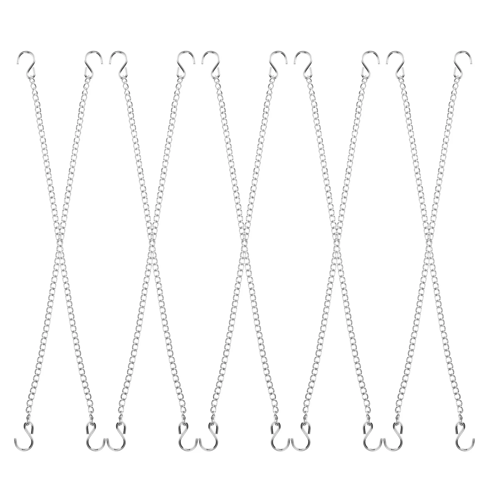 

10Pcs Metal Chains Hooks Hanging Posters Bird Feeders Decorative Picture Chalkboards Signs Baskets Plants Plant Chain