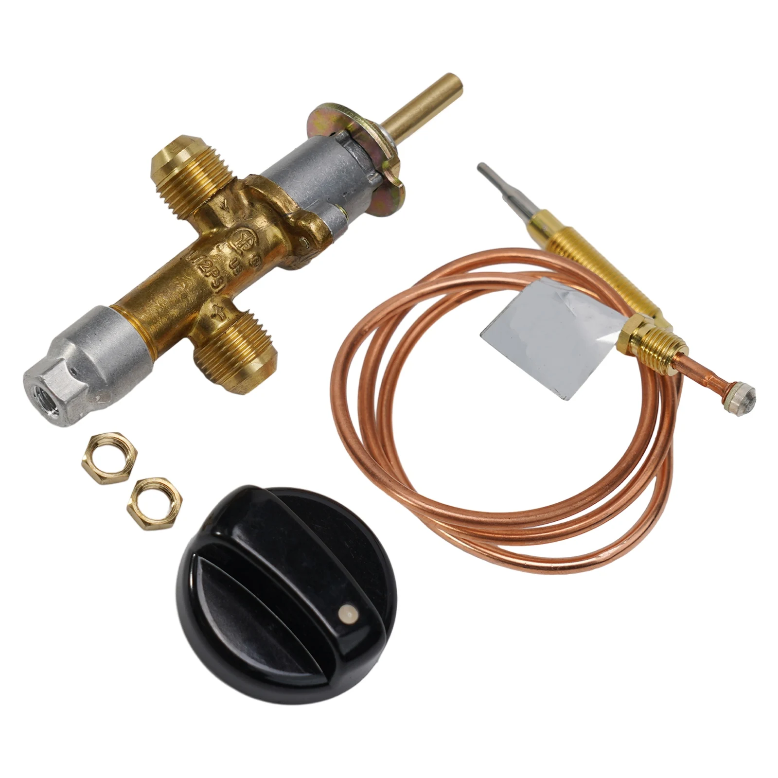 Gas Control Valve for Propane For LPG with Built-in Thermocouple for Automatic Shut-Off 3/8 External for flare Thread Connection