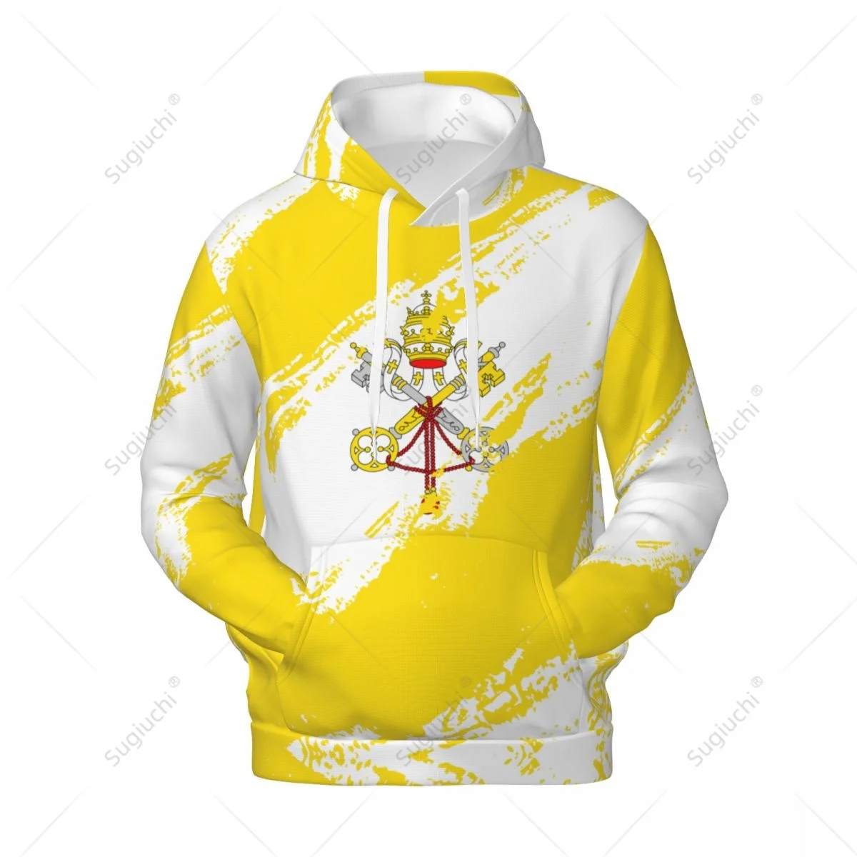 Unisex Vatican City Flag Color Hoodie 3D Men Women Harajuku Sweatshirt Pullover Hoodies Polyester Casual