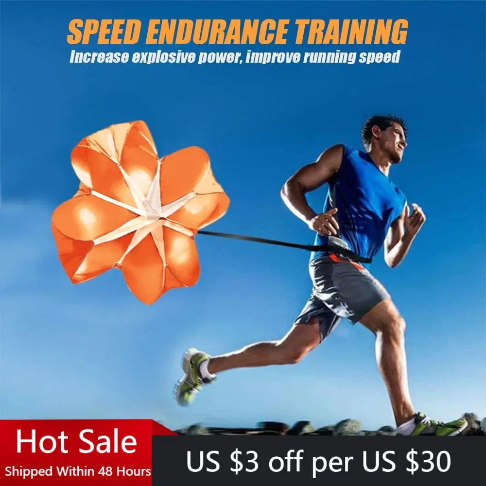 

Resistance Adjustable 56" Speed Drills Training Resistance Parachute Umbrella Running Chute Soccer Football Fitness Training