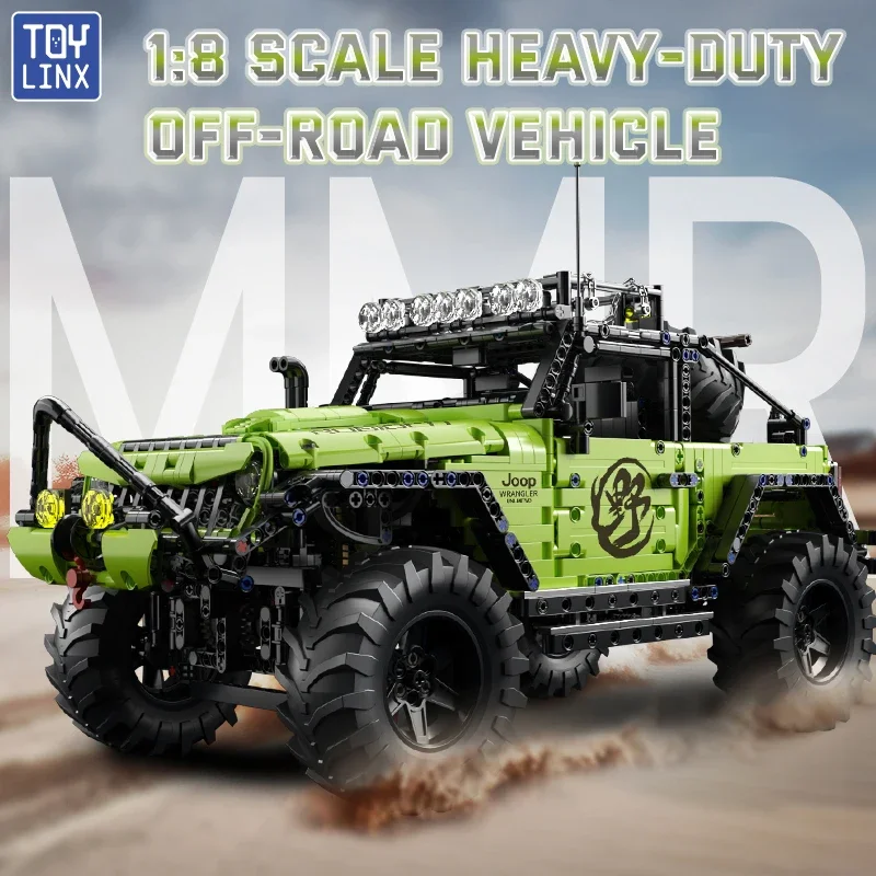 TOYLYNX DIY Moc Off-road Vehicle Building Blocks 1:8 Racing Car Model Toys Gift Children Adult Birthday Christmas Gifts Set