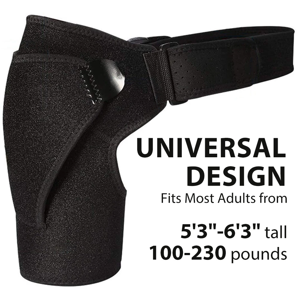 دعامة كتف ريكفري للرجال والنساء، دعامة دعم ثبات الكتف، غلاف كتف مضغوط قابل للتعديل