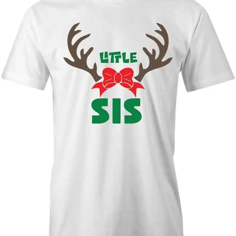 

Футболка LITTLE SIS REINDEER d Хлопок РОЖДЕСТВЕННАЯ ОДЕЖДА S1WCA575