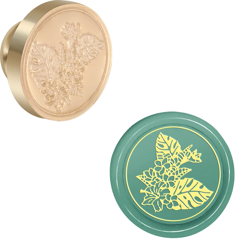 

Flower Wax Seal Stamp Diy Craft Supplies Scrapbooking Christmas Wedding Invitation for Decoration Wine Bags, Notebooks, Gifts