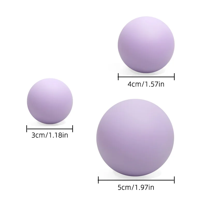 3/4/5cm silikonowa piłka do powięzi Fitness łagodzi siłownia punkt spustowy piłka do masażu trening powięzi rozluźnienie mięśni piłka Acupoint