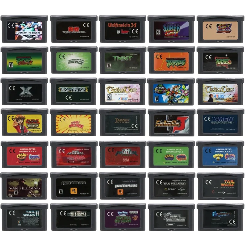 

32-битный картридж GBA для видеоигр, игровая карта Raider Turtles Tomato Adventure Ultimate Alliance Wars для фанатов, подарок