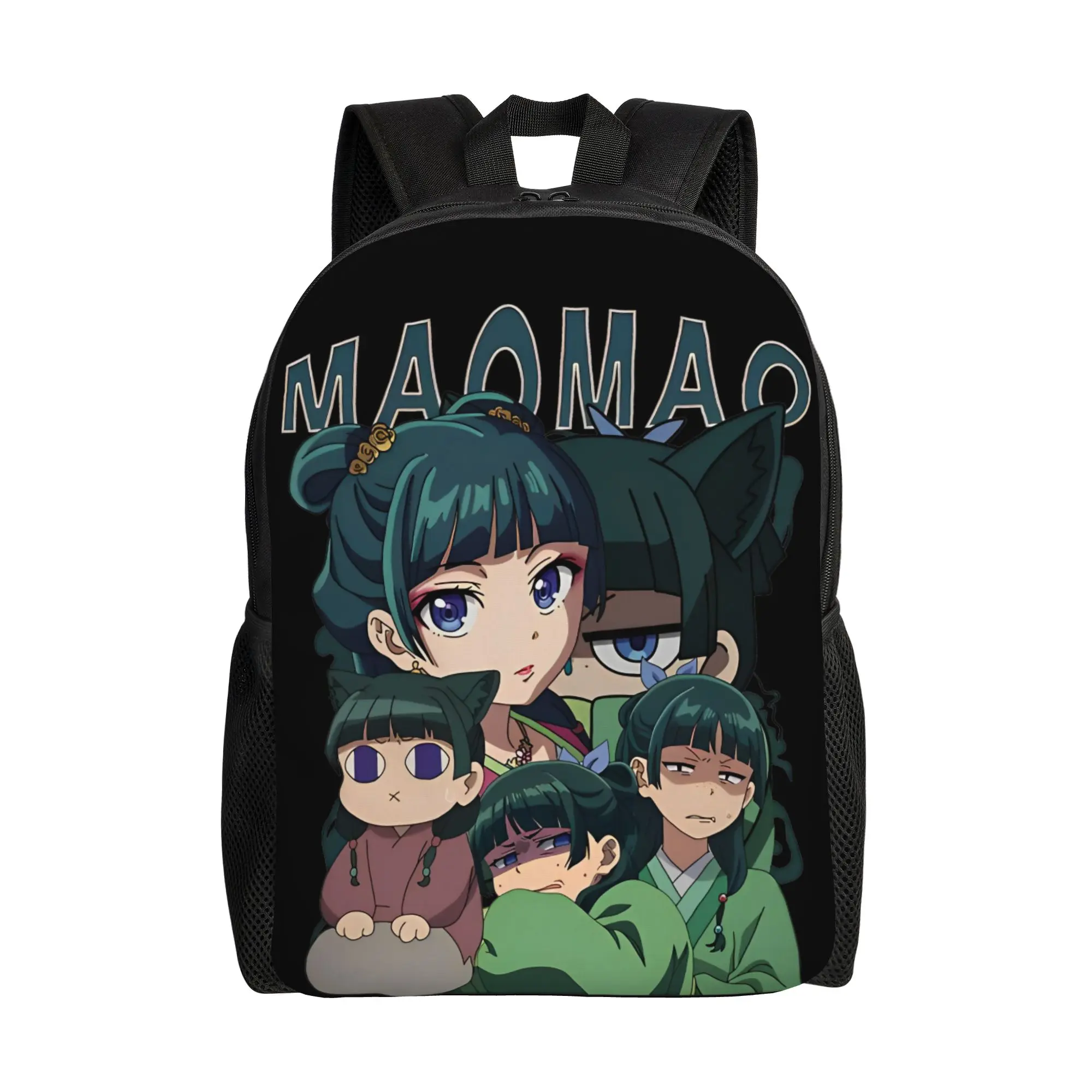 

Модный аниме-рюкзак Maomao: прочный, для старшей школы и бизнеса, в стиле «Дневников аптекаря», для ноутбука, сумка через плечо