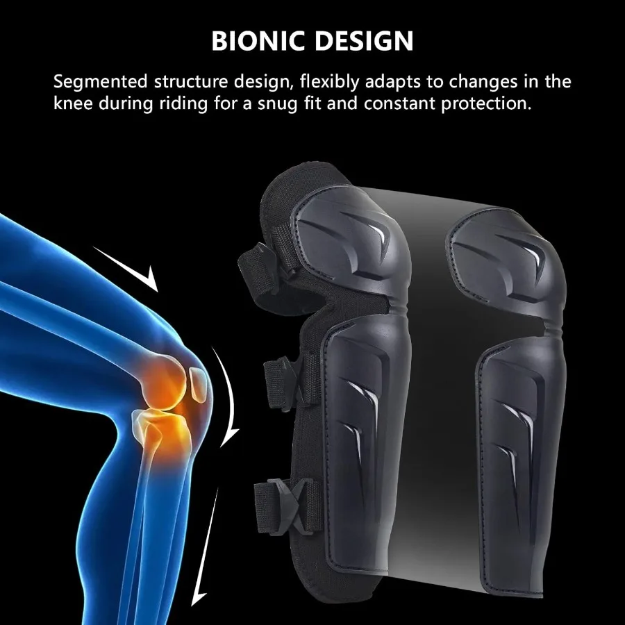Rodilleras y espinilleras ajustables para Motocross para hombres, protección de armadura de pierna de motocicleta a prueba de golpes para carreras de motos de cross, alto rendimiento