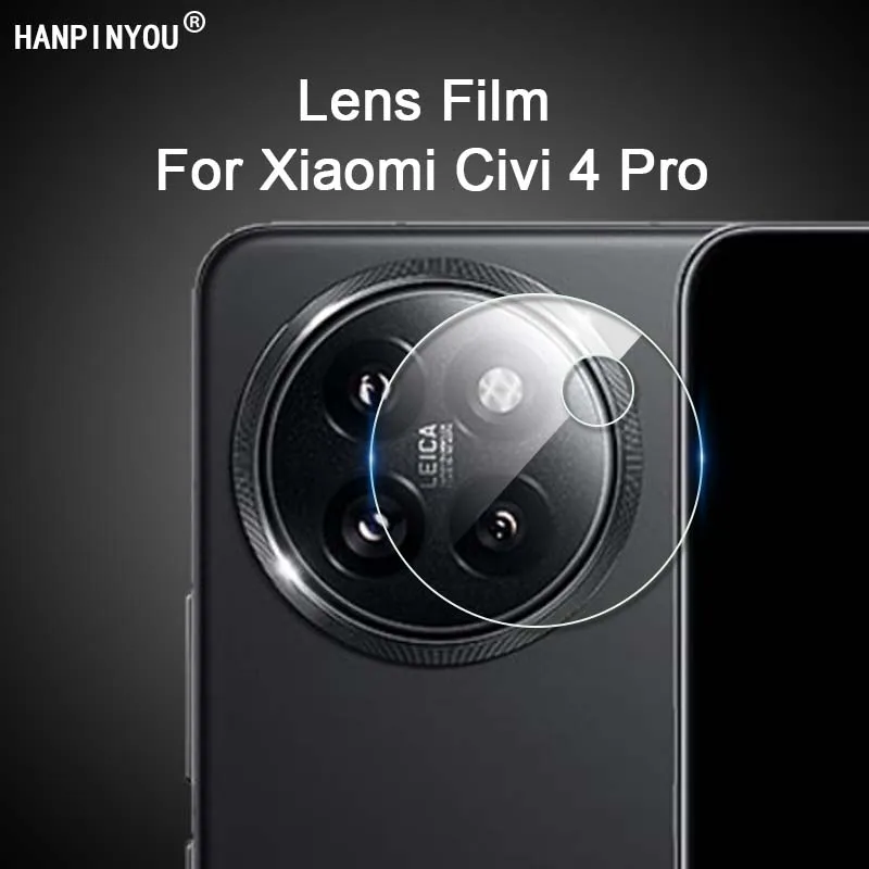 For Xiaomi Civi 4 Pro HD Clear Ultra Slim Back Rear Camera Cover Lens Protector Soft Fiber Protective Film -Not Tempered Glass