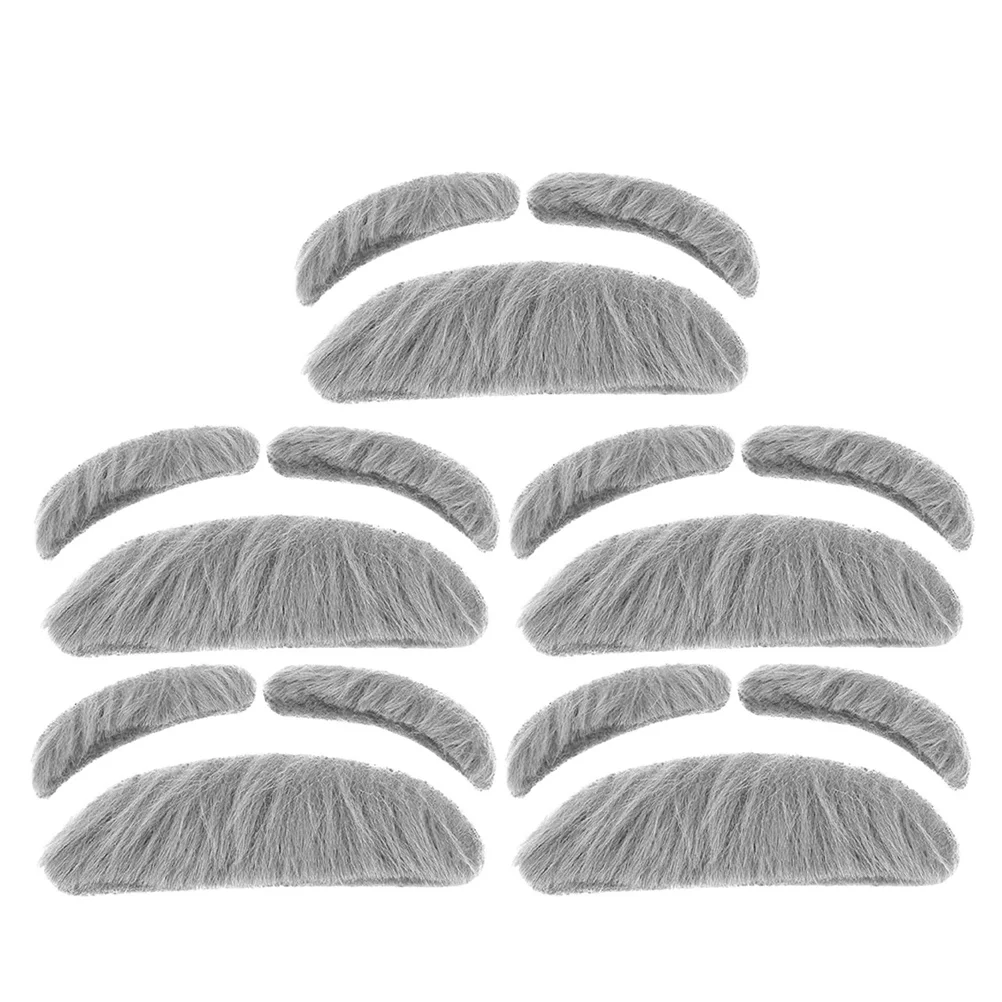 ชุดหนวดปลอมแบบติดเอง 5 ชุด สำหรับคอสเพลย์ ชุดแฟนซีปาร์ตี้ฮาโลวีน ชุดแต่งกายชายชรา อุปกรณ์เสริมชุดฮาโลวีน หนวดปลอม