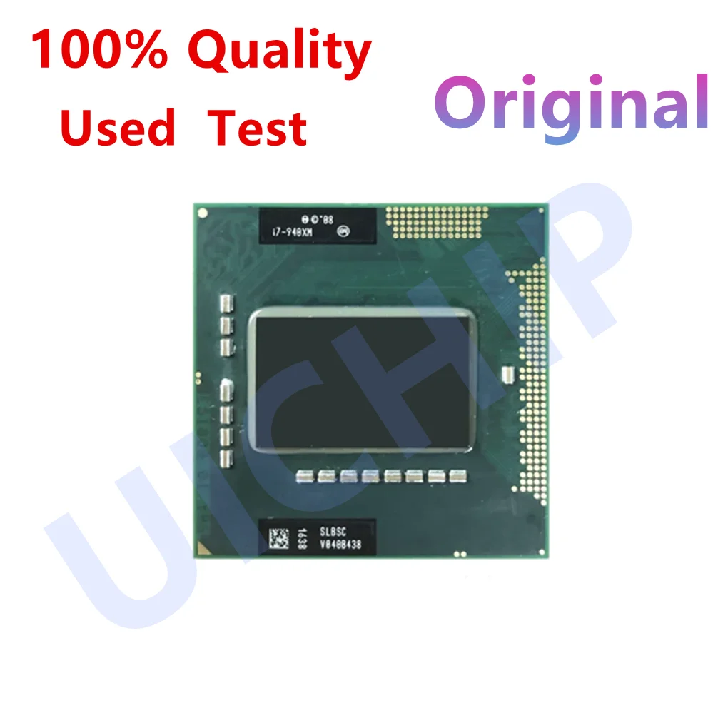 i7-940XM i7 940XM 2.1 GHz CPU de cuatro núcleos y ocho hilos usada, 8M 55W Socket G1 / rPGA988A
