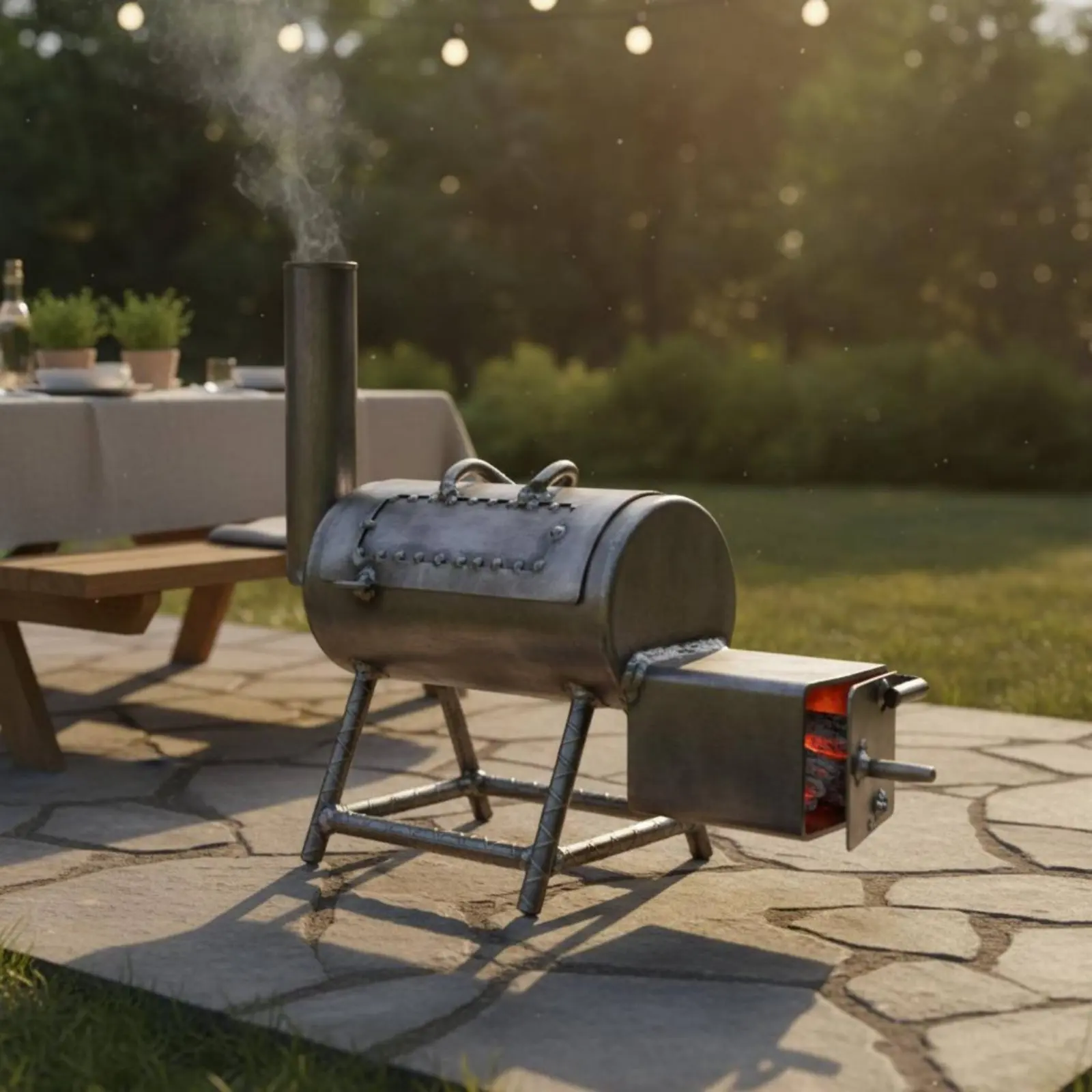 Mini Grill Gift Idea Portable Barbecue Grill Small Charcoal Barbecue Compact Outdoor Cooking Gear Lightweight for Party, Camping