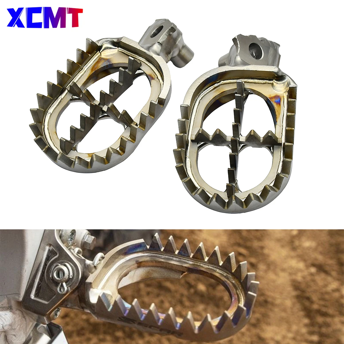 

Motorcycle Titanium TC4 Footrest Foot Pegs For Yamaha YZ65 YZ125 YZ250 YZ250F YZ450F WR250F WR450F YZ250FX YZ450FX 125 250 450