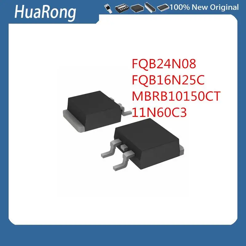 20Pcs/Lot  FQB24N08  FQB16N25C    MBRB10150CT   11N60C3 SPB11N60C3  TO-263