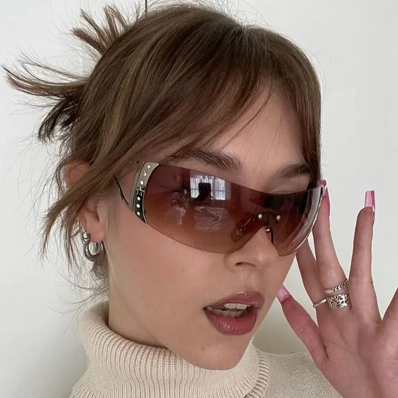 Rimless Diamond-encrusted Sunglasses European And American