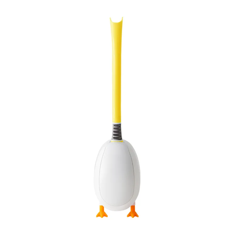 Brosse de Toilette Murale en Silicone, Ensemble Créatif en Forme de Canard, Manche Long pour Outil de Livres de Toilette HOCorner