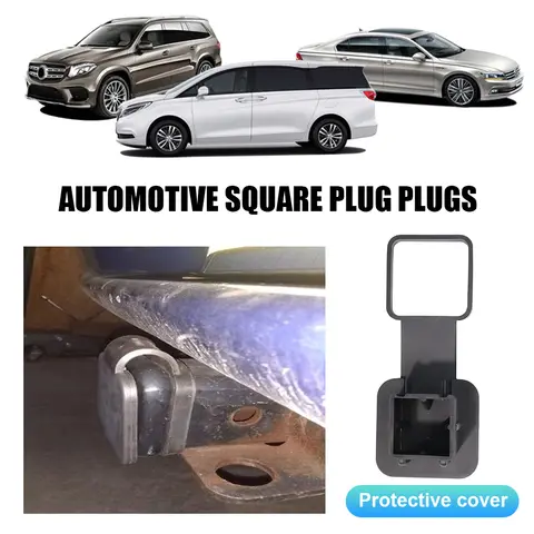 ट्रक टोइंग कारवां के लिए ट्यूब कवर रबर ऑटो स्क्वायर प्लग 2 इंच रिसीवर टो हुक कवर ट्रेलर हिच रिसीवर 12 best sales टो हुक कवर - №10