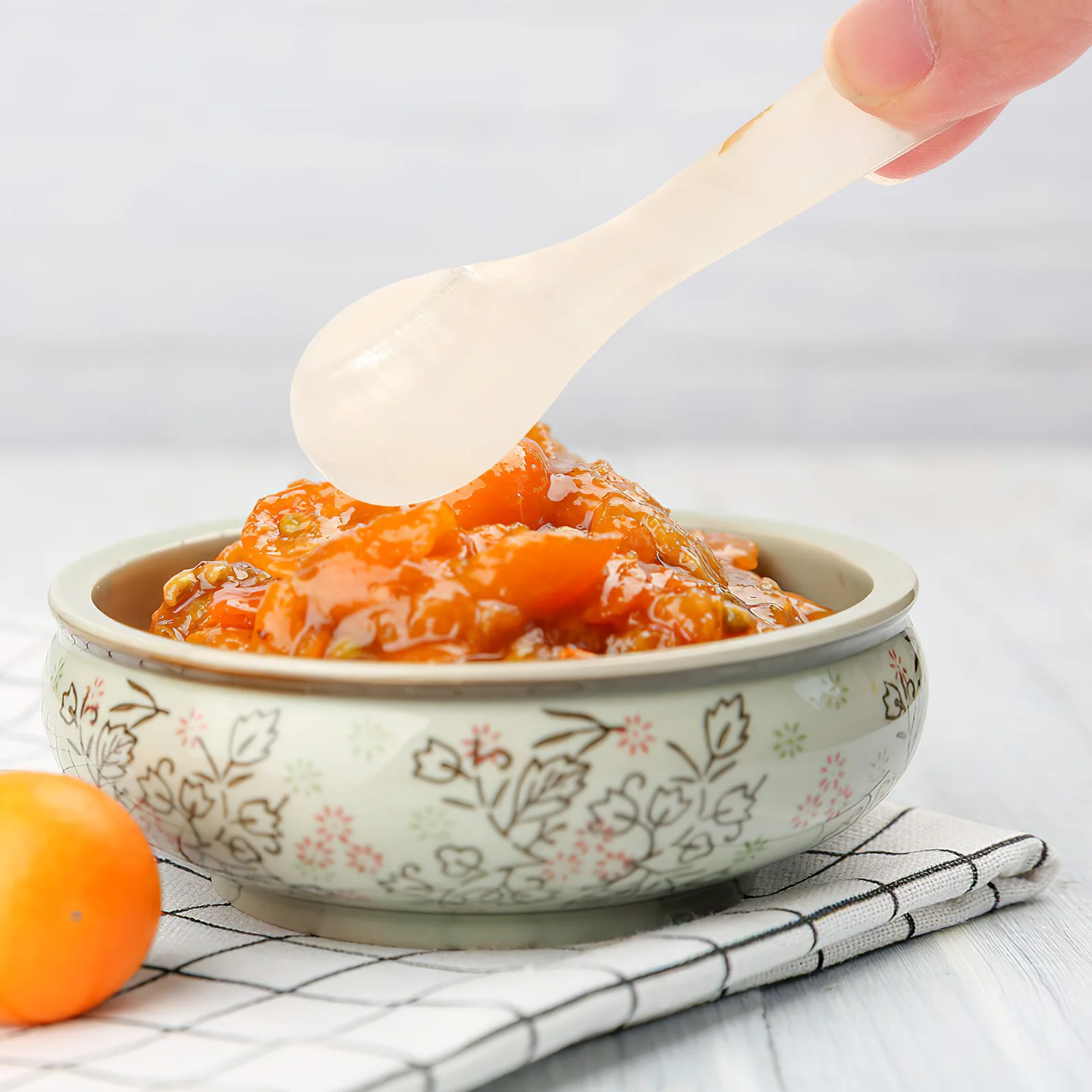 

2Pcs Natural Shell Spoon Elegant Design for Caviar Jams Sauces Kitchen Essentials Table Setting