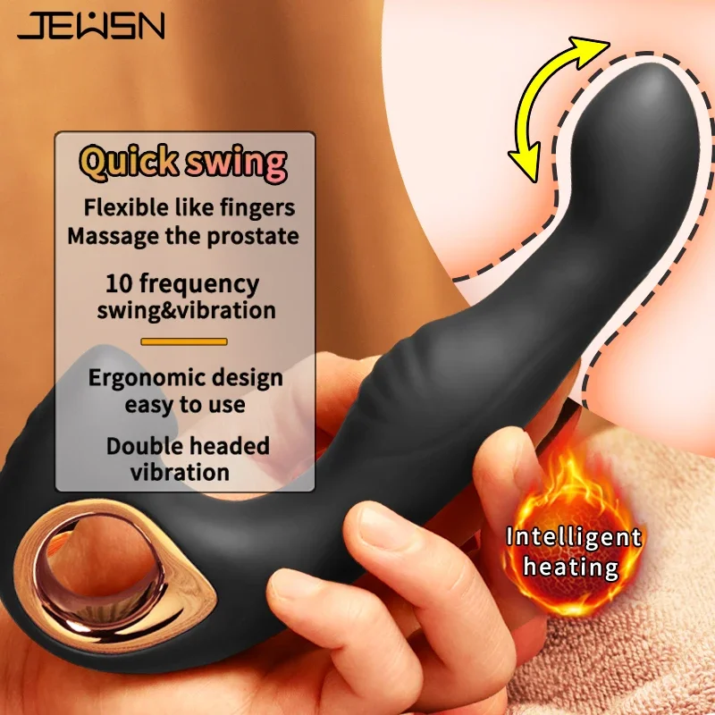 Jeusn Male Massage Anal vibrator Sex Ttoys heating Control Butt Plug for Man Prostate Stimulate Delay Ejaculation