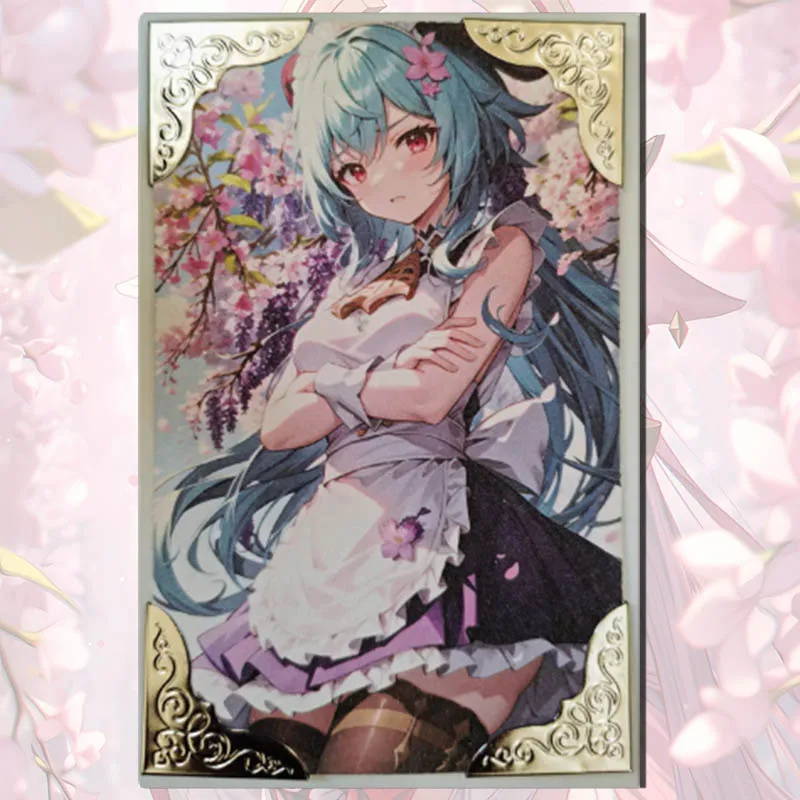 Goddess Story Rose Island ACG card Ganyu Tokisaki Kurumi Yor Forger Eula Keqing Eula boy Kolekcja zabawek Urodziny Prezenty świąteczne