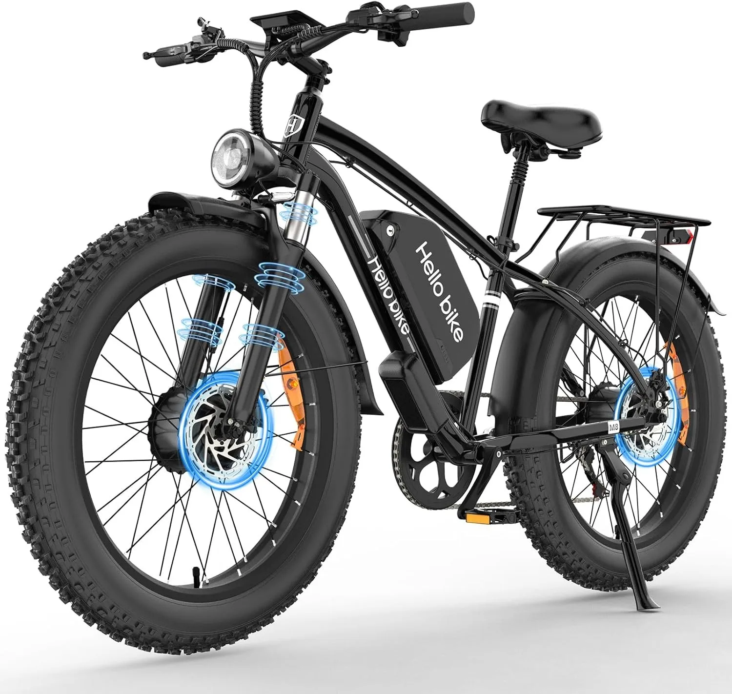Dual Motor Peak 5000W Electric Bike For Adult 45MPH 26" 52V 25AH E-bike Off-Road image 1