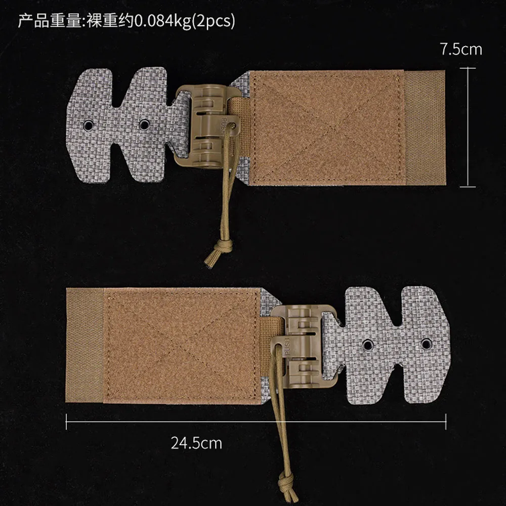 1 زوج نمط جديد 3AC عدة الجانب الجدار الإفراج السريع مشبك ل FCPC V5 التكتيكية سترة Cummerbunds #2