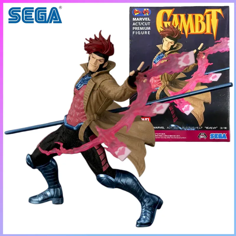 

SEGA In Stock Marvel Series Prize Figure Gambit in stock Model kit original garage kit Gifts Toys Model decoration Kawaii