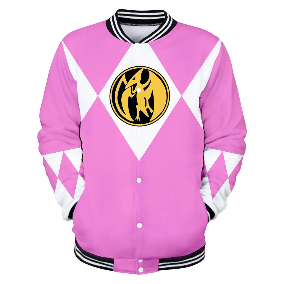 Coats Mighty Morphin 3D Printing Jacket Kids/Men/Women Long Sleeve Sweatshirt Fashion Harajuku Hoodie Clothes Cosplay Costume