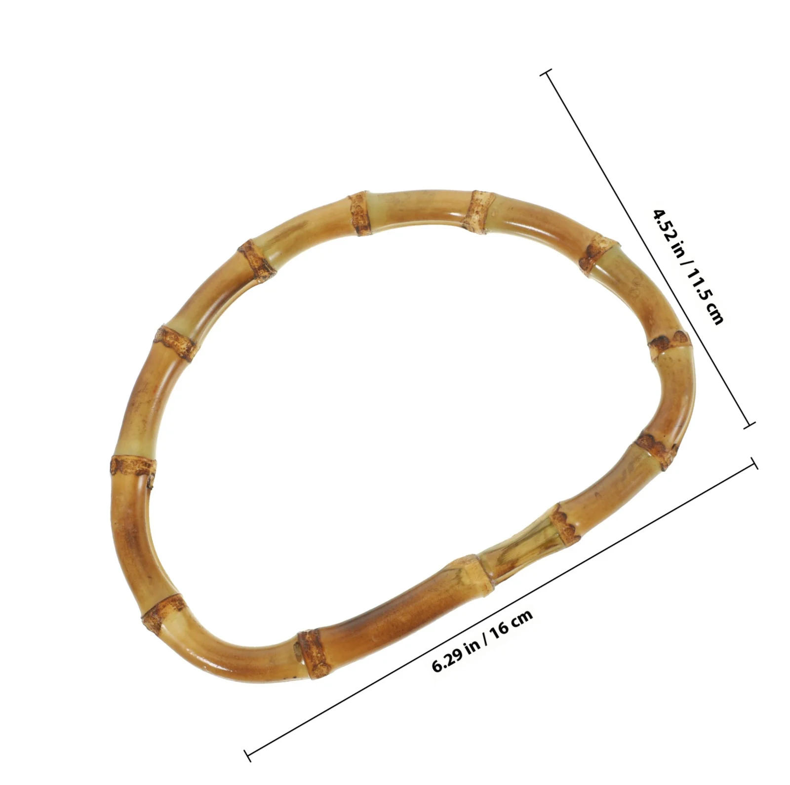 مقابض حقيبة اليد حمل حقيبة عدة مقبض الحرفية الشماعات اليدوية إطار الخيزران محفظة صنع لوازم الصلبة حقيبة مقابض جزء #2