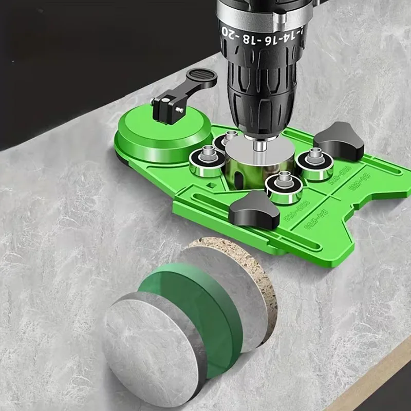 

Tile Chamfer Drill Sucker Ceramic Tile Hole Locator Glass Marble Adjustable Positioner High-precision Punch Tool