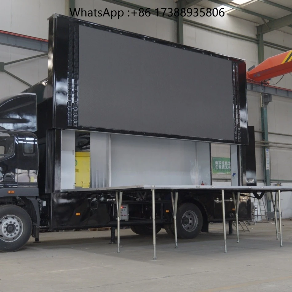 Led Mobile Advertising Trucks for Sale Fully Equipped Media Streaming Vehicle for Outdoor Roadshow Concert and on Site Recording
