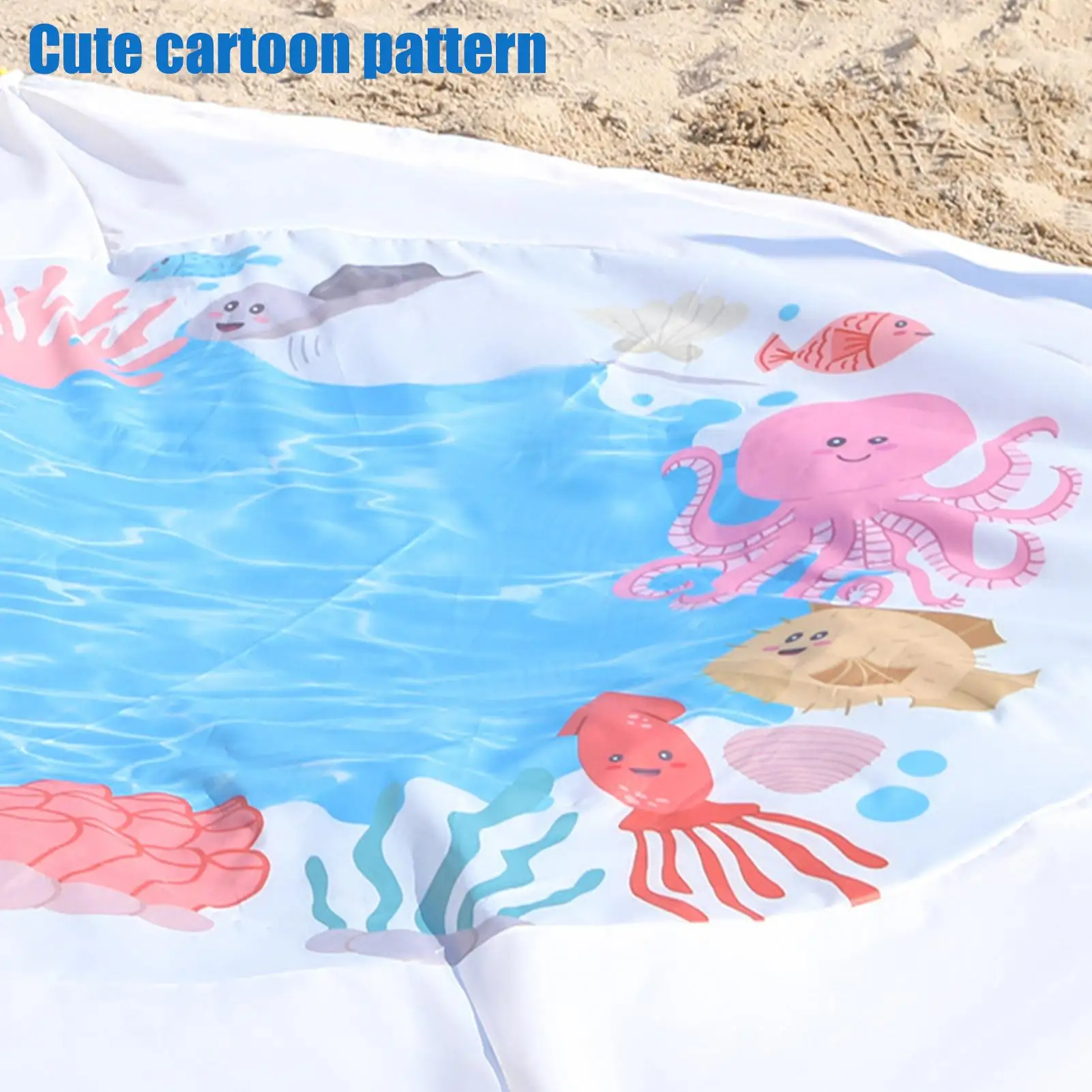 طفل شاطئ بركة الطفل التجديف بركة الكرتون 2 في 1 الأطفال البركة حصيرة للنزهة الأسرة حديقة التخييم السباحة الفناء الخلفي #5