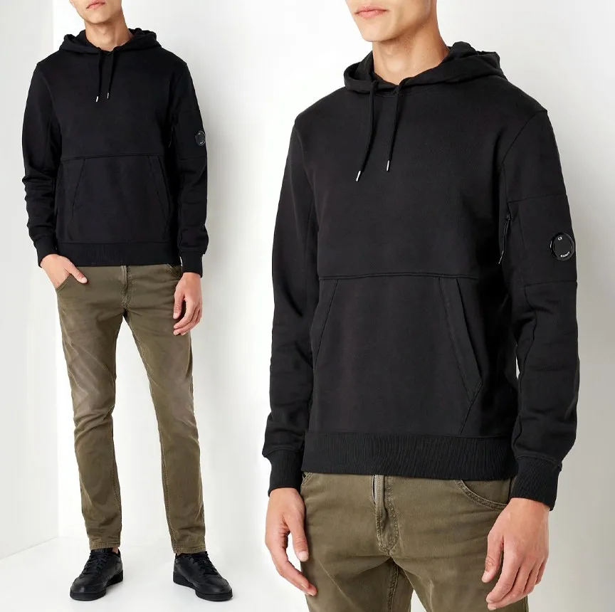 

Loose Fit Men's Hoodie Sweatshirt Outdoor Casual Comfortable Breathable Pure Color Anti-Wrinkle Deformation Moisture Wicking