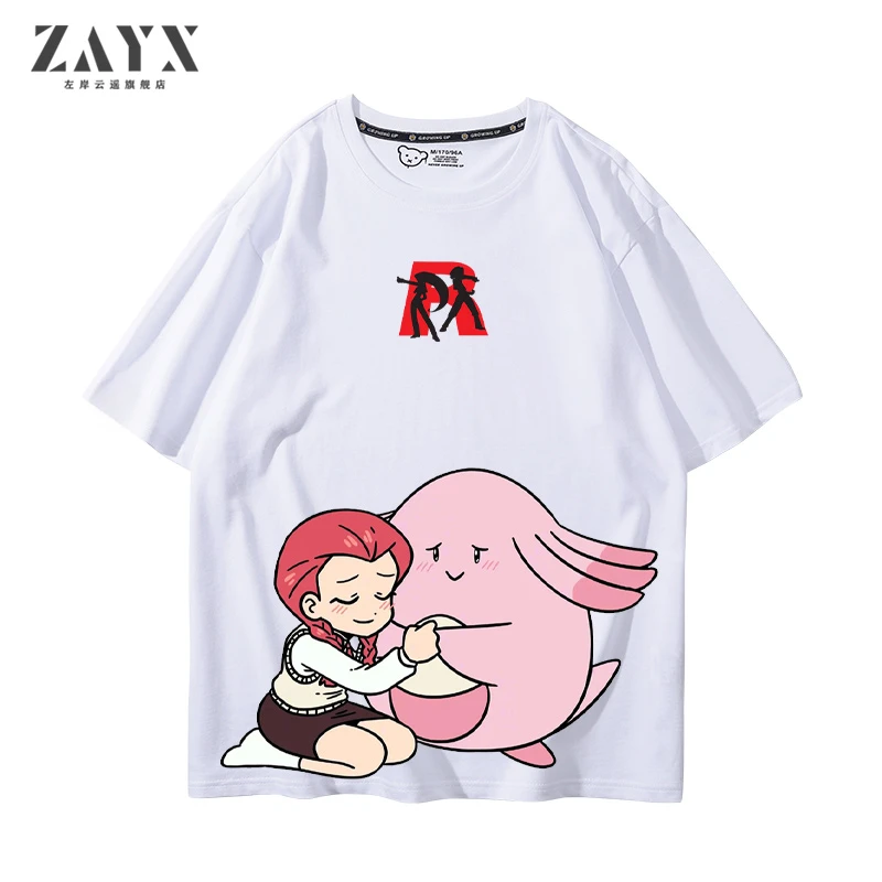 Camiseta de manga corta de marca compartida con dibujos de Pokemon Rocket para niños y niñas, nueva ropa de verano 100% de algodón de manga corta