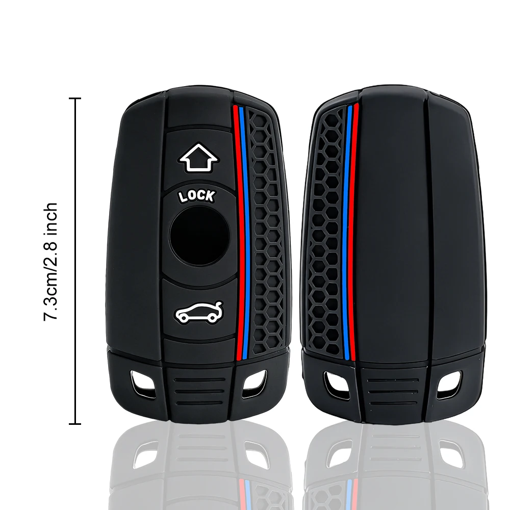 Silicone Car Key Case Cover For BMW E60 E61 E70 E81 E87 E90 E91 E92 X1 X5 X3 1 3 5 6 Series Z4 Key Protector Shell Accessories image 6