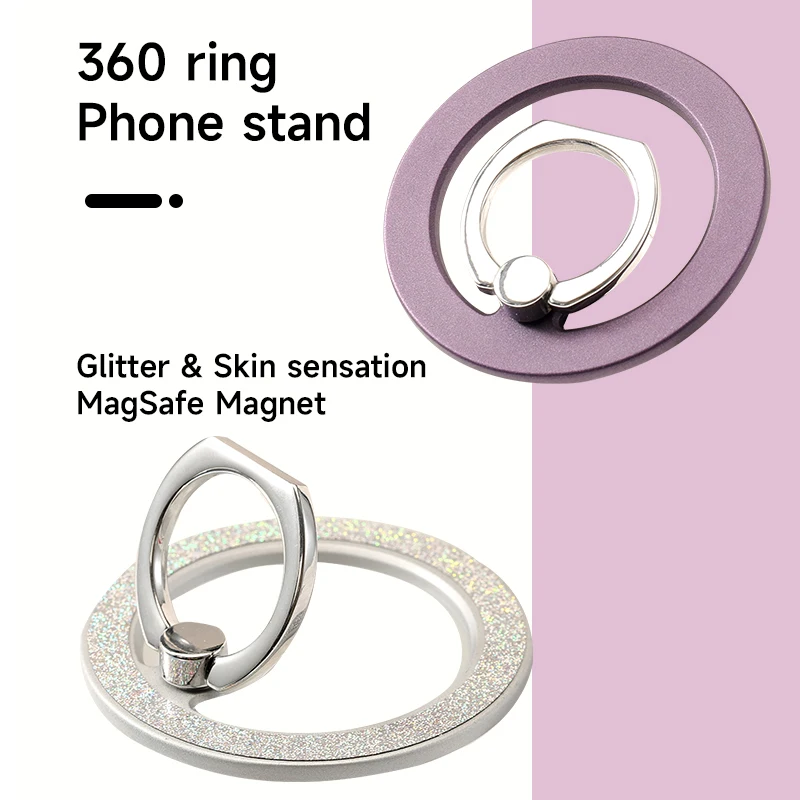 Luxury Metal Magnetic Finger Ring Holder Mobile Phone Socket For Phones Bracket Portable Rotation Stand Phone Accessories