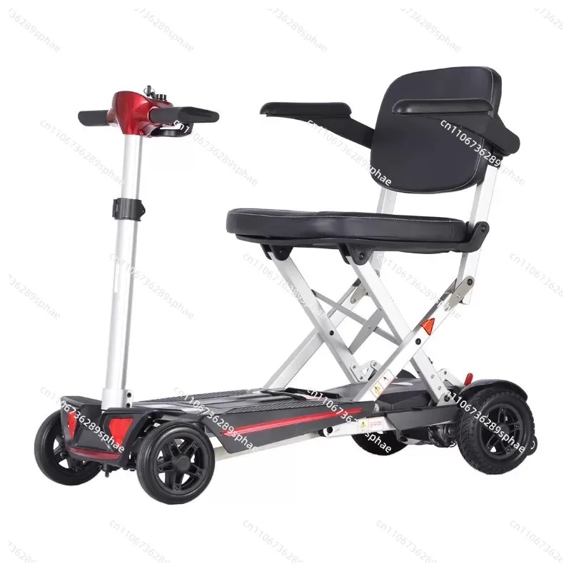 Elderly Scooter Light Portable Folding Trolley Case Low Speed Elderly Travel Four-wheel Electric Vehicle