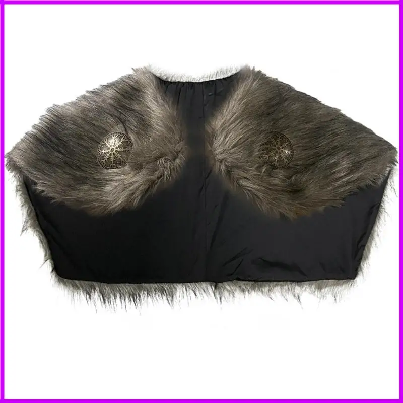 

Средневековая пушистая шаль средневековая пушистое плечо воротник средневековая пушистая мантия