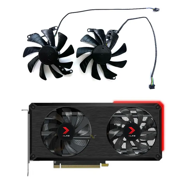 2 fans 85MM brand new for PNY GeForce RTX3060 3060ti XLR8 REVEL EPIC-X dual fan graphics card replacement fan