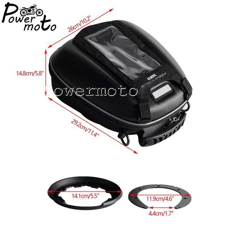 Motorcycle Waterproof Tank Bag Luggage Tanklock Ring Mount Directly Fuel Filler Casing Tail Bag For RC 125 200 250 390 2011-2021