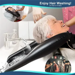 Portable Inflatable Shampoo Basin, Head-mounted Shampoo Pillow, Convenient for Elderly and Pregnant Women To Wash Their Hair Ing